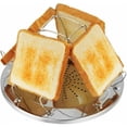 thumbnail image 1 of Camping Bread Maker, 4 Layers Foldable Gas Toaster, Mini Stainless Steel Toaster, Camping Accessories, Outdoor, Picnic, Travel, RV, 1 of 5