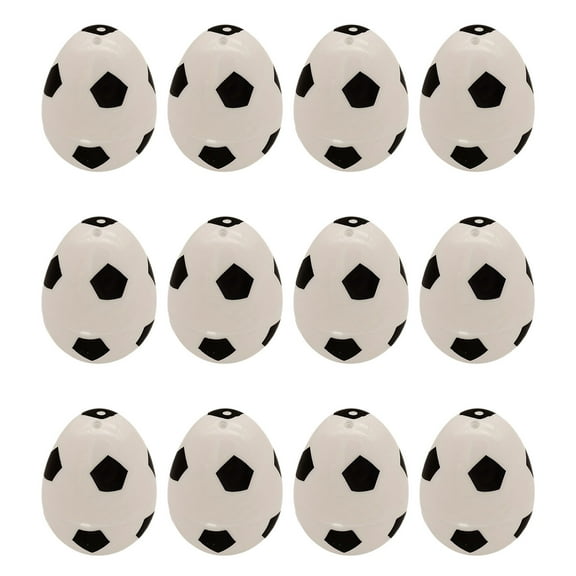 12 Pack Sports Themed Plastic Easter Eggs with Basketball Design for Easter Egg Hunts, Party Favors or DIY Crafts, Spring Holiday Table Centerpieces