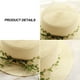 thumbnail image 3 of Sombrero de paja de ratán para niños con circunferencia de 52-54 cm, sombrero de verano, parasol para exteriores, sombrero de playa, protector solar, sombrero de copa plana, sombrero para, 3 of 5