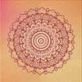 thumbnail image 1 of Ahgly Company Tapis d'Intérieur Lavable en Machine Carré Transitionnel Orange Vif, 7 Pieds Carré, 1 of 7