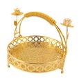 thumbnail image 3 of veasfak Luxury Serving Tray Wedding Gift Multipurpose for Table Centerpiece Kitchen Aureate Small, 3 of 7