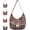 Colorful, variant on Retro Plaid Underarm Bag, Spring/Summer Canvas Hobo Crossbody Bag, Soft Slouchy Casual Commuter Bag, Large Canvas Tote
