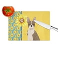 thumbnail image 4 of Carolines Treasures WDK5337LCB 15 x 12 in. Summer Sunflowers Brindle Boston Terrier Glass Large Cutting Board, 4 of 5