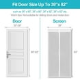 thumbnail image 3 of Magnetic Screen Door With Heavy Duty Mesh-let Fresh Air In. Close Auto, 3 of 4