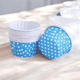 thumbnail image 3 of The Baker Celebrations Blue Polka Dot Baking Cups, 100 Count, 3 of 6