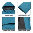 thumbnail image 3 of Little Donkey Andy Women's Waterproof & Windproof Ski/Snowboard Jacket，Warm Winter Coat for Mountain, Snow & Rain Conditions Pagoda Blue XS, 3 of 7