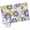 Blue Yellow, variant on Small Round Rug 3Ft Washable Non-Slip, Geometric Flower Circle Area Rugs for Living Room Bedroom, Vintage Country Floral Orange Grey on Linen Indoor Floor Mats Carpet Runner for Home Decor