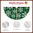 thumbnail image 4 of Daiia Christmas Pattern At Buffalo Plaid Drawing Merry Christmas Tree Skirt , Xmas Large Lace-up Tree Skirt, Santa Snowflakes Rustic Home Decorations New Year Party Farmhouse Decor-36", 4 of 7