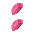 thumbnail image 3 of Billuyoard Paraguas de sol para mujer, Color sólido, bonito reemplazo exquisito, portátil, impermeable, para mujer, paraguas de viaje, rosa y Rosa roja 2Conjunto, 3 of 6