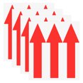 thumbnail image 1 of Uxcell Paquete de 4 Etiquetas Adhesivas Flecha Impermeables de 8 x 2 pulgadas para Marcado de Paredes/Señal de Tráfico [Rojo], 1 of 6