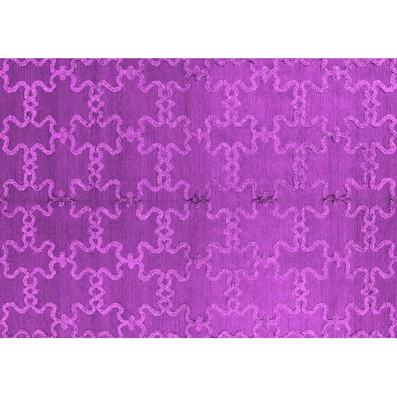 Ahgly Company Indoor Rectangle Oriental Pink Industrial Area Rugs, 6' x 9'