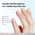 thumbnail image 3 of Set de gel para uñas FZANEST Hema Free Rubber Base Builder, 6 colores, 3 of 7
