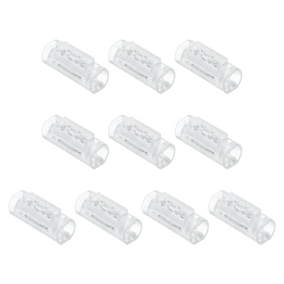 10 Pcs 1 Pin Wire Connectors 22-20 AWG No Strip Insulation Piercing Clips Electrical Connectors