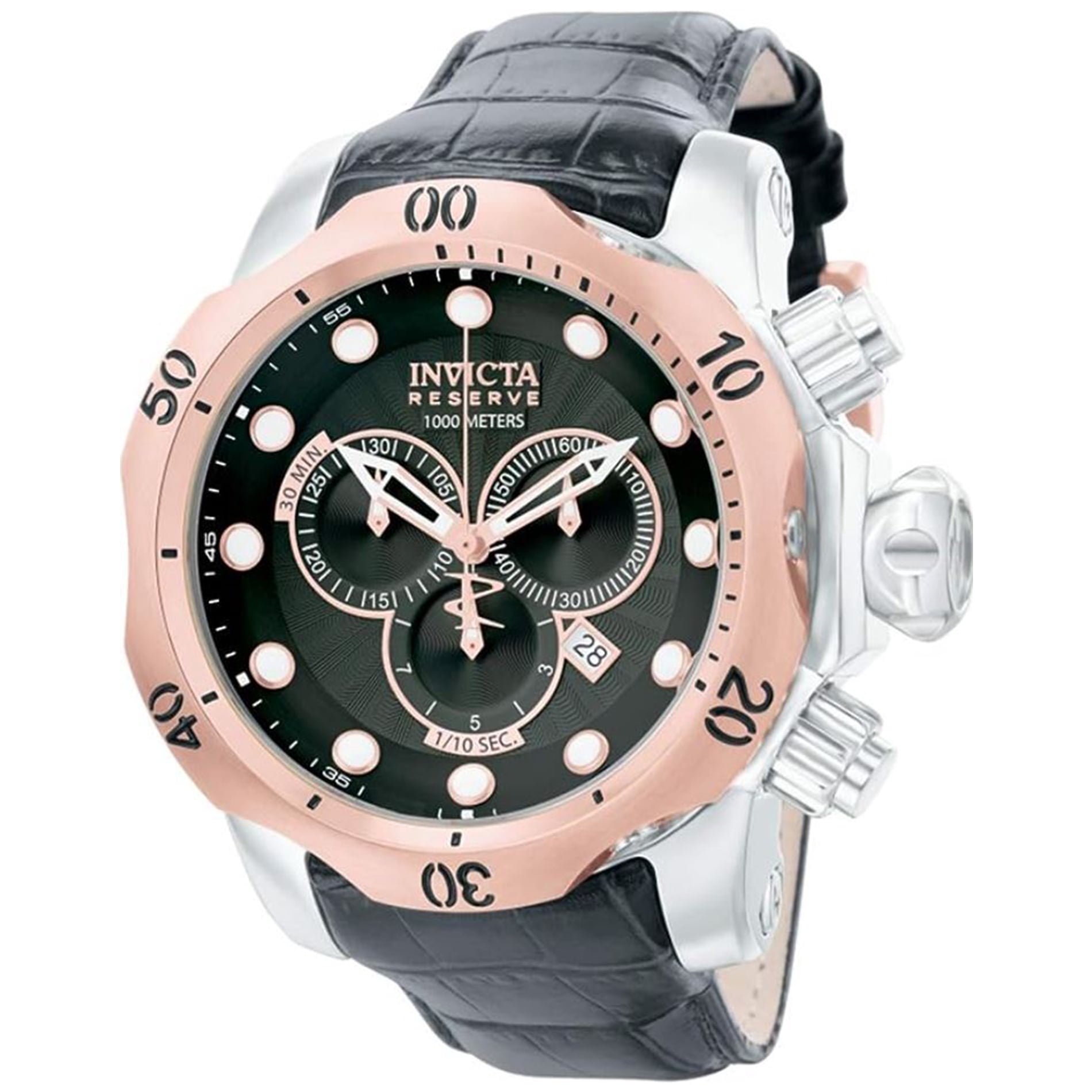 Invicta Men's 16151 Venom Analog Display Swiss Quartz Black Watch