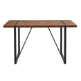 thumbnail image 4 of 55"Solid Wood Kitchen Table - Seats 4-6, Metal Legs, Modern & Durable, 4 of 12