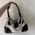 thumbnail image 2 of Bolsos de mano para mujer, bolsos de hombro y monederos de tela de diseñador de lujo, novedad 2023, bolsos decorativos de lona de PU con cadena mediana para debajo del brazo, 2 of 5