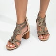 thumbnail image 3 of Women's Sandals Female Sandal Adult Womens Shoes Womens Rubber Sandals Summer Sandals for Women Shiny Rhinestone Bohemian Sandals Women Arch Support Womens Sandals A 9, 3 of 7