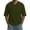 Army Green, variant on Mens Shirts 3/4 Length V Neck Vertical Seam Drop Shoulder T ShirtWorkout Layering Summer Basic Plain Tee for Men,Light Gray(S)