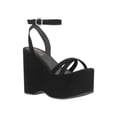 thumbnail image 1 of Zapatillas Mujer Plataformas Gamuza Abiertas Dolce Collezione negro 25 DOLCE COLLEZIONE by GLAM GLAM  5314, 1 of 4