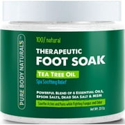 Tea Tree Oil Foot Soak, 100 Natural with Epsom and Dead Sea Salts
