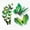 Green, variant on 3D DIY Wall Stickers Fridge Magnet Home Decor Butterfly Stickers Room Decor/ 12 double-layer butterfly set large and small wall stickers refrigerator stickers green