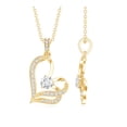 thumbnail image 3 of Rosec Jewels - Lab Diamond Heart Pendant with Chain - Ready to Gift for Valentines Day, 14K Yellow Gold, 3 of 6
