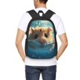 thumbnail image 4 of Fotbe Cute Swimming Guinea Pig Mochila para Hombre y Mujer - Tela Oxford 600D Resistente - Mochila Impermeable de Gran Capacidad para Escuela, Viajes y Senderismo, 4 of 6
