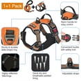 thumbnail image 3 of No Pull Dog Harness Adjustable Reflective Oxford Easy Control Medium Large Dog Harness with A Free Heavy Duty 5ft Dog Leash, 3 of 5