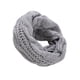 thumbnail image 2 of Sonducket Calentador de cuello de fibra acrílica no tóxico, bufanda hecha punto segura y agradable para la piel, calentador de cuello de punto Accesorios de disfraces gris, 2 of 6