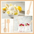 thumbnail image 4 of HLONK [1000 Pack Mini Wooden Spoons] 1000 Pack Mini Wooden Spoons | Bulk Disposable Square End Tasting Spoons for Ice Cream  Yogurt  and Dessert Sampling, 4 of 6