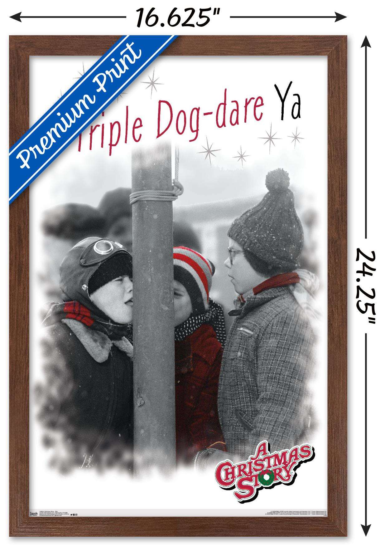 A Christmas Story - Pole Wall Poster, 14.725" x 22.375", Framed