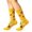 Yellow, variant on Unisex Festive Crew Socks Graphic Relaxed Stretch Fit Sock Fun Holiday Fall Crew Socks