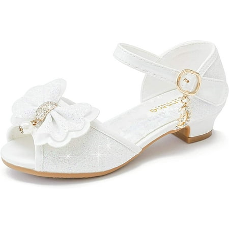 

QWZNDZGR Toddler Little Big Kid Girls Wedding Sandals