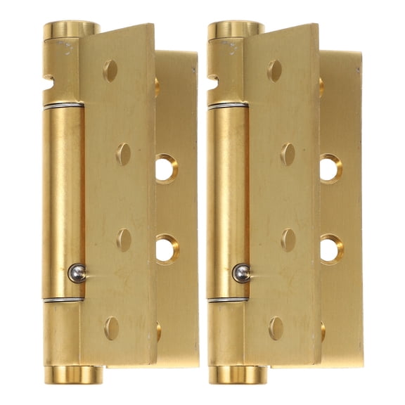 OUNONA 2pcs Self Closing Door Hinges with Spring for Wood or Standard Doors Alloy