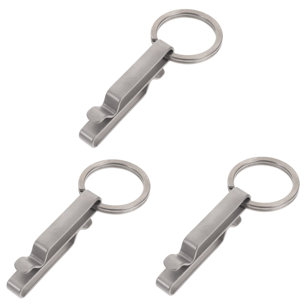 Worgeous 3pcs Key Ring Clip Titanium Carabiner Clip Key Chain Heavy Duty Belt Accessory