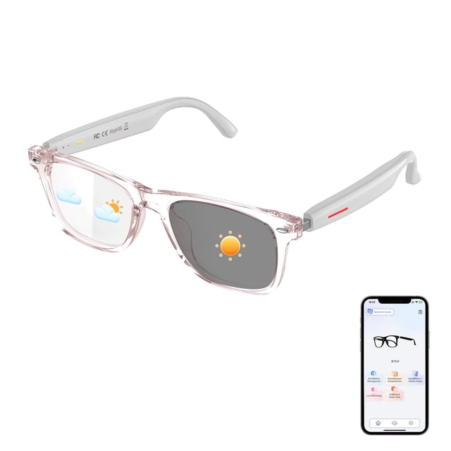 Gafas inteligentes con traducción AI padom E13-V - Más de 160 idiomas