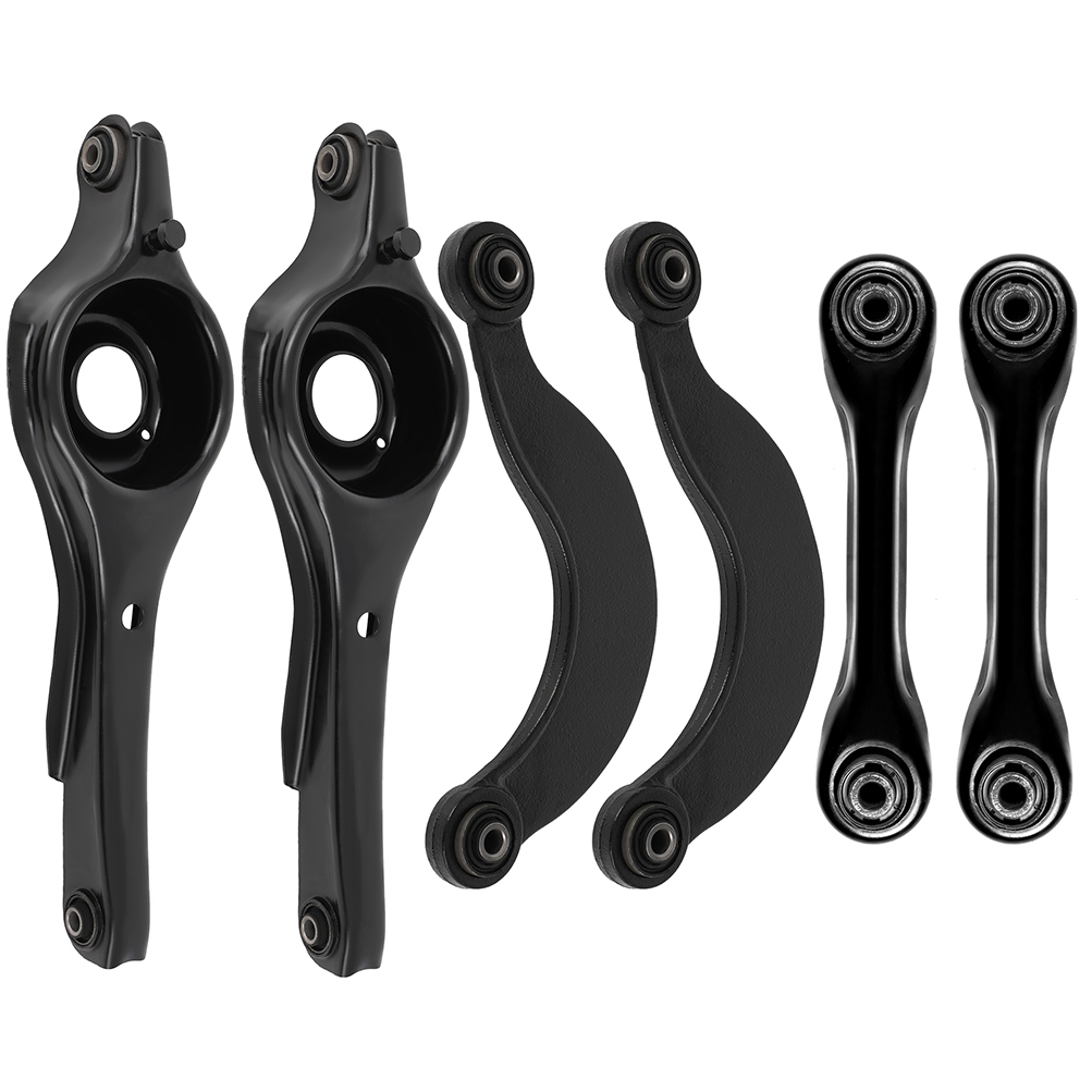 ECCPP - 6PC Rear Forward Lower Control Arm Rear Lower Rearward Control Arm Rear Upper Control Arm - Compatible with 2000-2011 for Ford Focus - K641244 K641985 K660012 Suspension Kit