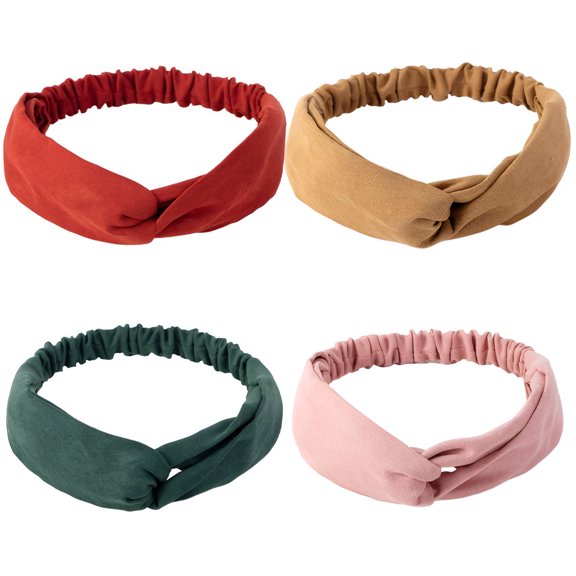 BESTSKY 4Pcs Bandanas for Women,Soft Fit Head Scarf for Women'S Hair,Comfortable Hold Hair Scarf,Combination Style1