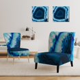thumbnail image 3 of Designart "Brazilian Thunder Egg" Upholstered Mid-Century Accent Chair - Arm Chair, 3 of 5