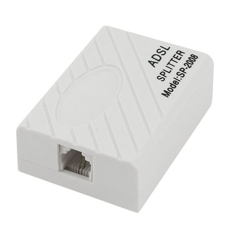 Unique Bargains Telephone Fax RJ11 Line ADSL Modem Micro Filter Splitter Adapter