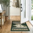 thumbnail image 2 of ODIKA 2'x3' Washable Accent Rug Fish Bass Fishing Trout Lure Cabin Border Sporting Bathroom Doormat for Bedroom, Nursery, RV, Pet Friendly, Bedside Mat, 2 of 7