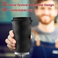 thumbnail image 3 of Ginkgo 100 Pack 16 oz Disposable Insulated Coffee Cups with Lids, Paper To-Go Coffee Cups for Coffee Bars, Hot Chocolate, Cocoa, and Hot Tea Drinks -, 3 of 6
