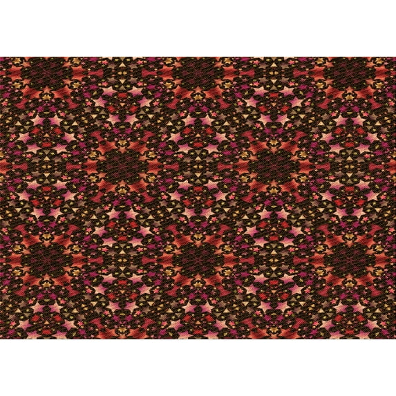 Ahgly Company Machine Washable Indoor Rectangle Transitional Saddle Brown Area Rugs, 8' x 12'