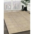 thumbnail image 3 of Ahgly Company Machine Washable Indoor Square Abstract Camel Brown Area Rugs, 4' Square, 3 of 7