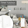 thumbnail image 4 of Professional Smart Light Switch No Neutral Wire Universal Transmitter Remote Control Plate No Capacitor Needed 1/2/3 Way Works One-way/White, 4 of 6