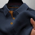 thumbnail image 3 of Homeyce Golf Polo Shirts for Men Collared Short Sleeve Polo Shirts Button Down Solid Color Polo Tee Work Fashion Casual Classic Pullover Shirts,Blue M, 3 of 5