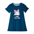 thumbnail image 3 of RXIRUCGD 2025 Vêtements d'Été pour Enfants 3-12 Ans Mode Imprimée Pyjama Rêveur Mi-Mollet Chemise de Nuit, 3 of 3