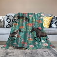 thumbnail image 2 of Nawypu Horse Throw Blankets for Bed, Funny Cut Warm Lightweight Flannel Blanket, Anti-Pilling Soft Cozy Bed Blankets, Birthday Gifts for Baby Kids Cat, 2 of 6