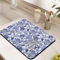 thumbnail image 3 of Washable Rubber Multicolored Flower Leaves Dish Drying Mats for Kitchen Counter Home Large Coffee Bar Pad Accessories and Decor for Utensils Stemware 18''x24'', 3 of 7