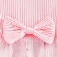 thumbnail image 5 of GYRATEDREAM Toddler Baby Girls Cute Tulle Tutu Dress Ribbed Ruffle Sleeveless Print Sundress Kids Birthday Party Holiday Princess Dress Spring Summer Clothes for 12M-6T Pink, 5 of 6